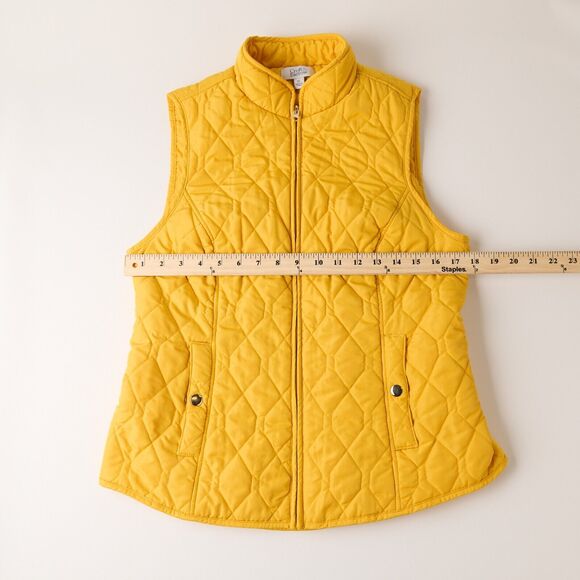 Croft & Barrow Womens Sz XS Quilted Vest Full Zip Equestrian Preppy Outdoors - Picture 2 of 8